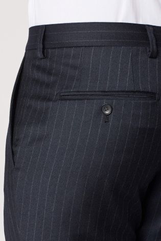 Signature British Wool Stripe Suit: Trousers